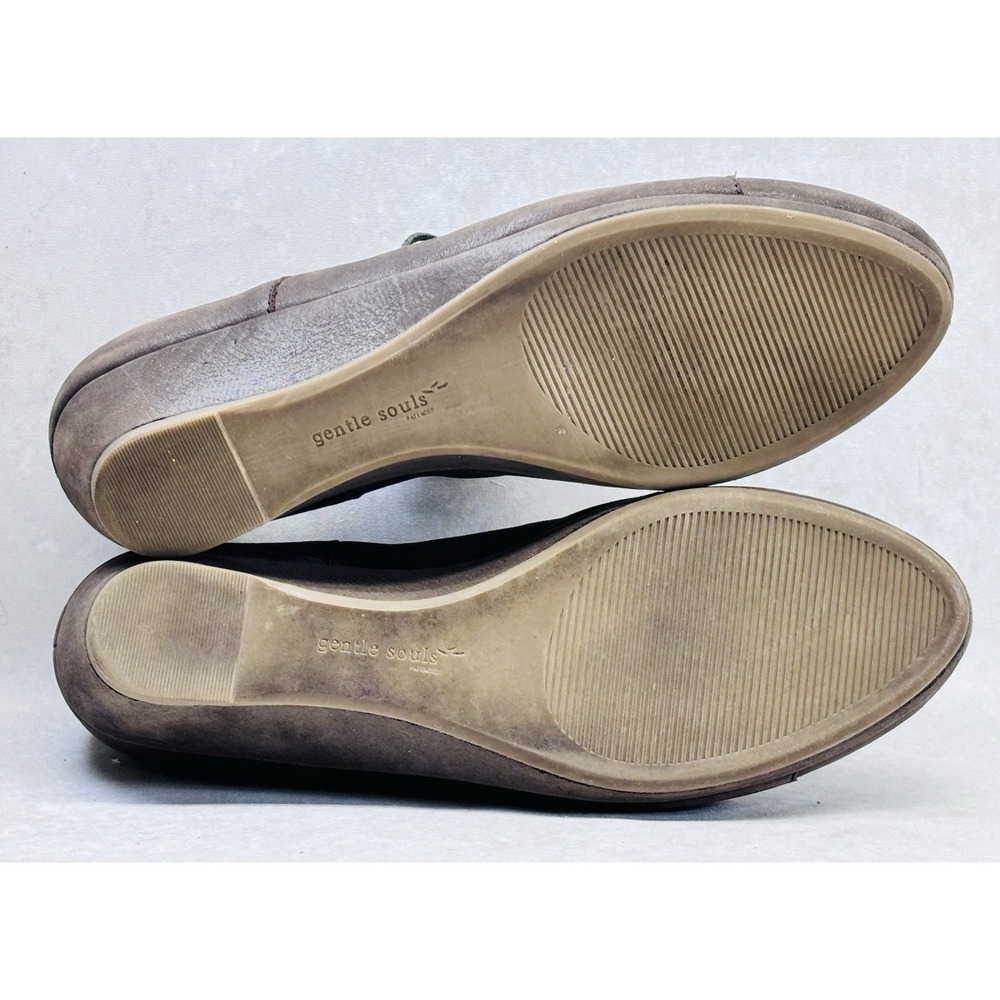 Kenneth Cole Gentle Soles NYE Wedge Lace Up Shoes Womens 8M Brown Leather Box - Picture 7 of 9